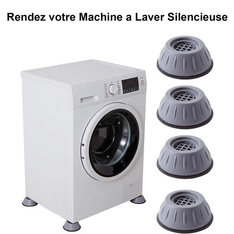 Patins ventouse anti-vibration en caoutchouc pour machine à laver - Livraison Offerte