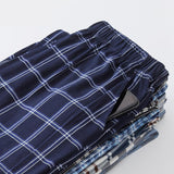 Pyjama long ou court à carreaux en coton - Livraison offerte